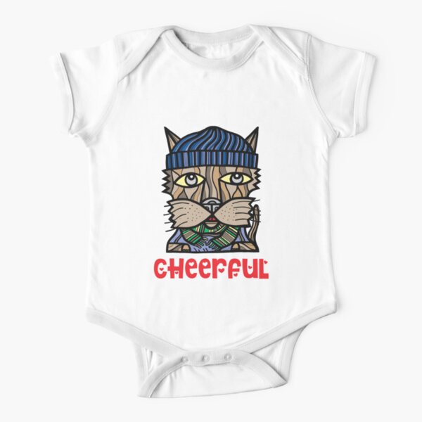 Cheerful Short Sleeve Baby One-Piece