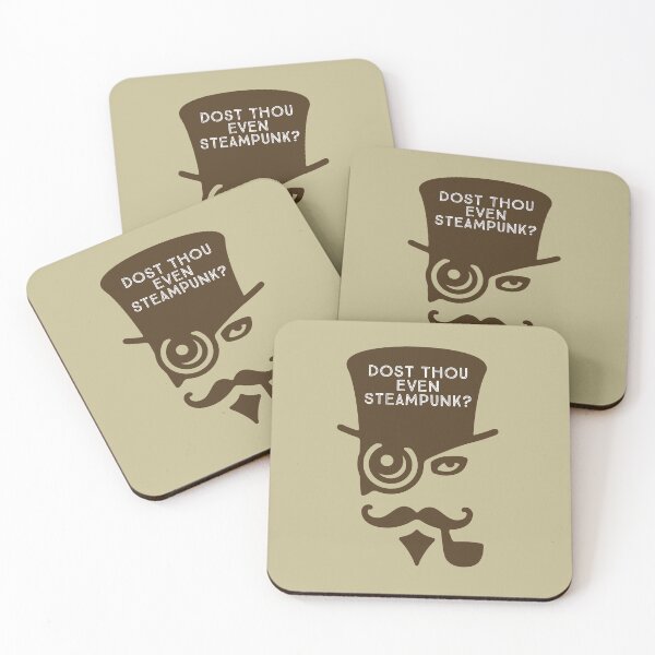 Item preview, Dost Thou Even Steampunk? Funny Man With Tophat, Monacle and Curly Mustache Design designed and sold by SteamParliament.