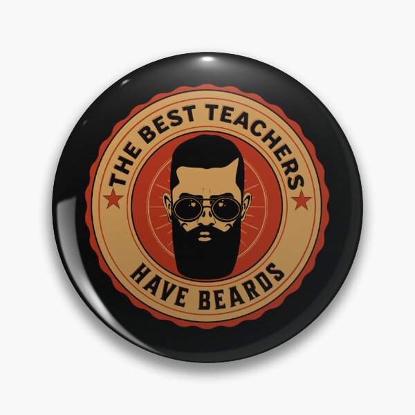 Artikelvorschau, Die besten Lehrer haben Bärte, lustigen Lehrerbart, Bartliebhaber, Vintage-Lehrer entworfen und verkauft von AMINE ★★★★★.