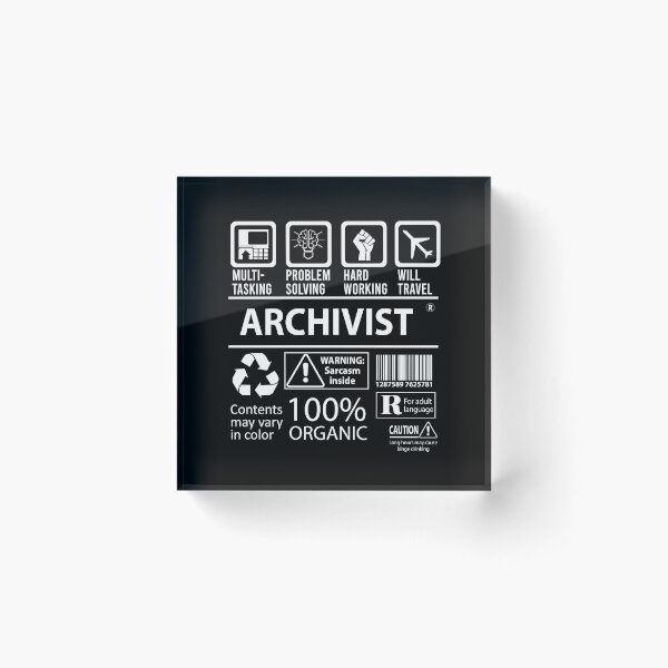 Item preview, Archivist T Shirt - Multitasking Job Gift Item Tee designed and sold by miraschroe.