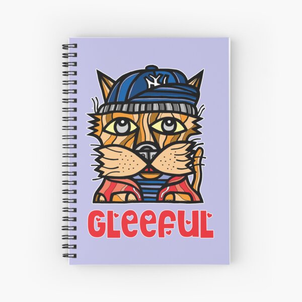 Gleeful Spiral Notebook