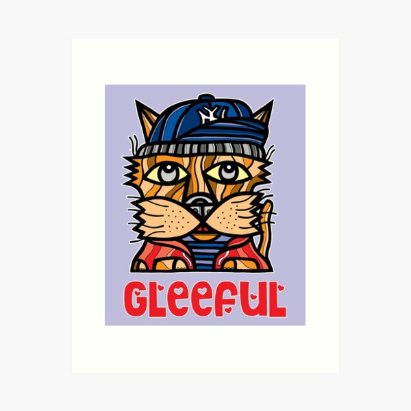 Gleeful Art Print