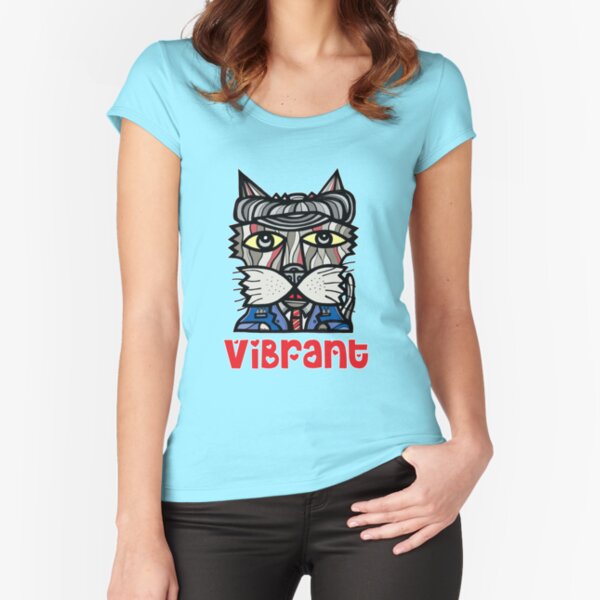 Vibrant Fitted Scoop T-Shirt