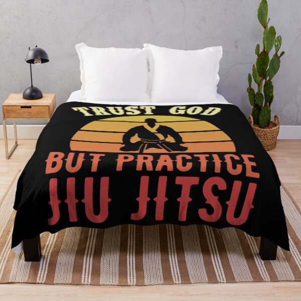 Item preview, Trust God But Practice Jiu Jitsu Funny Christian BJJ designed and sold by JeremyxLee.