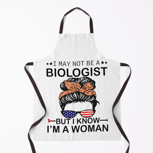Item preview, I May Not Be A Biologist But I Know I'm A Woman Us Messy Bun, leopard brown designed and sold by xteamdesign.
