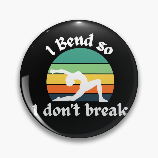 Item preview, I bend so i don't break - yoga pose silhouette designed and sold by poojapatel5.