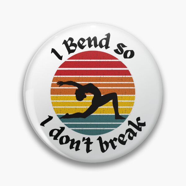 Item preview, I bend so i don't break - yoga pose silhouette designed and sold by poojapatel5.