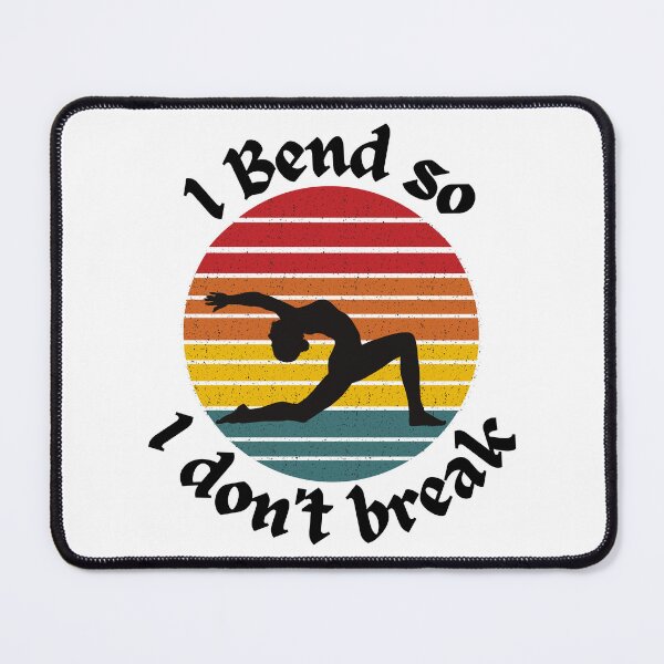 Item preview, I bend so i don't break - yoga pose silhouette designed and sold by poojapatel5.