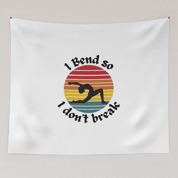 Item preview, I bend so i don't break - yoga pose silhouette designed and sold by poojapatel5.