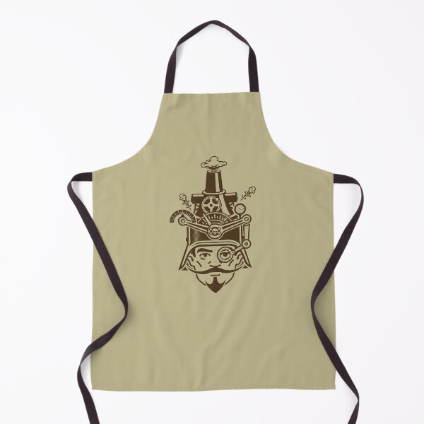 Item preview, Steampunk Man With Gears Helmet, Monacle, and Curly Mustache Design designed and sold by SteamParliament.