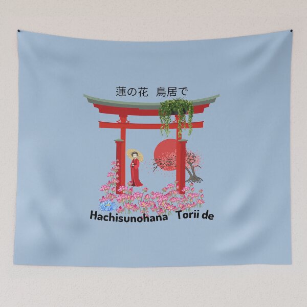 Item preview, lotus blossoms at the torii gate designed and sold by rocklegends99.