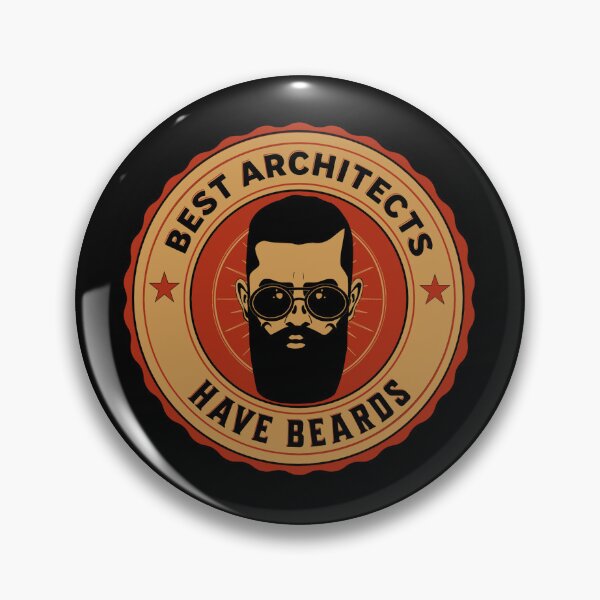 Item preview, The Best Architects Have Beards, Funny Architect Beard, Beard Lover, Vintage Architect designed and sold by AMINE  ★★★★★.