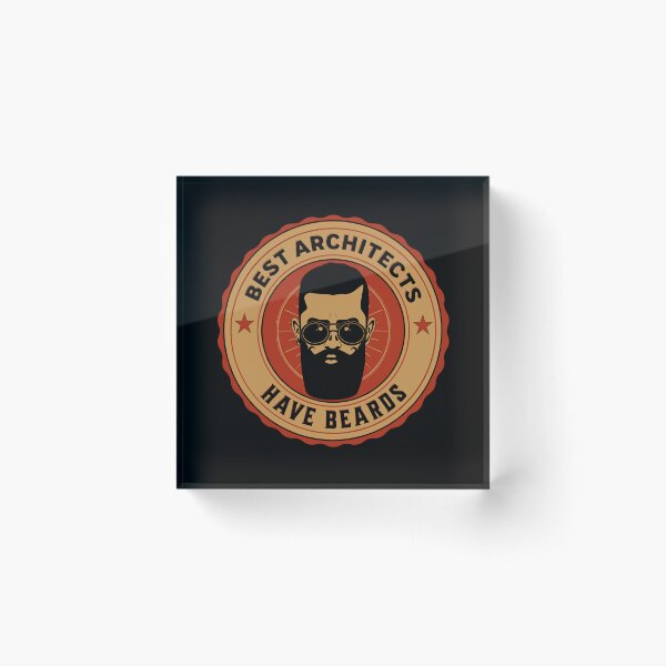 Item preview, The Best Architects Have Beards, Funny Architect Beard, Beard Lover, Vintage Architect designed and sold by AMINE  ★★★★★.