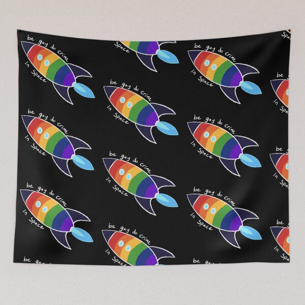 Item preview, Be Gay Do Crime In Space (white) designed and sold by Alex Tal.