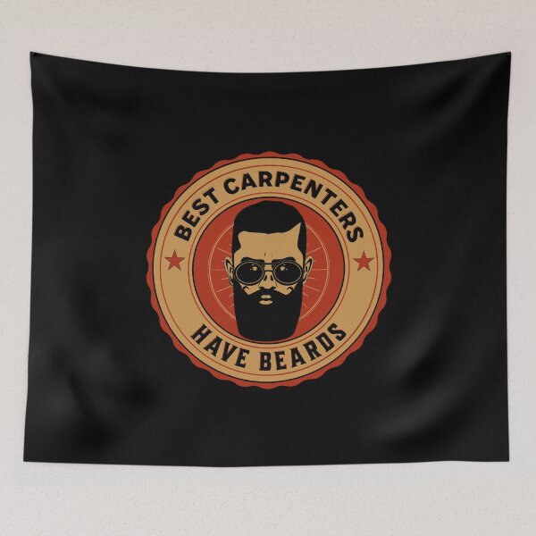 Item preview, The Best Carpenters Have Beards, Funny Carpenter Beard, Beard Lover, Vintage Carpenter designed and sold by AMINE  ★★★★★.