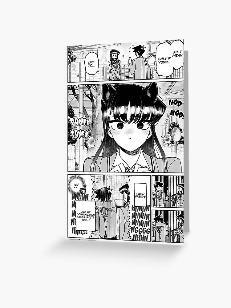 komi san manga panel | Greeting Card