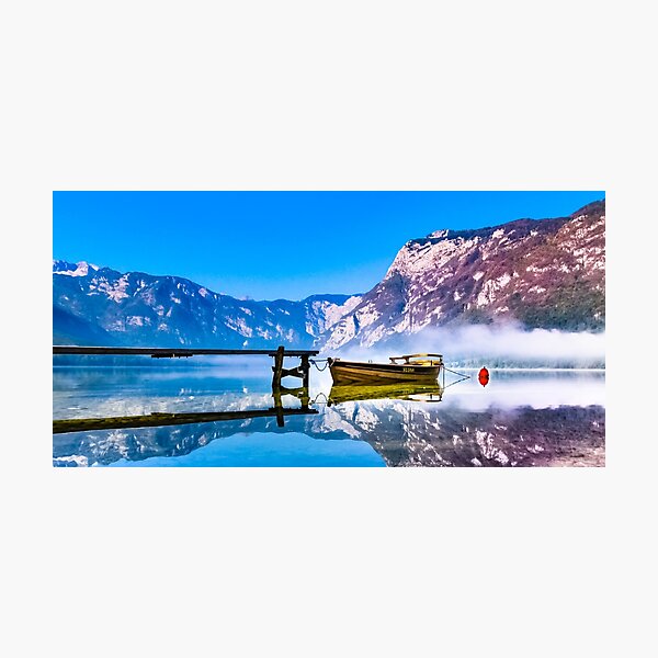 Item preview,    boat art,boat paintings,fishing boat painting,boat artwork,boat wall art, ocean art , sea art, sun art , blue art , boats art on metal,panoramic,panorama,landscape, designed and sold by eyesight4vision.