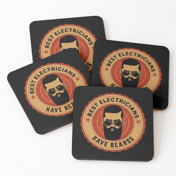 Item preview, The Best Electricians Have Beards, Funny Electrician Beard, Beard Lover, Vintage Electrician designed and sold by AMINE  ★★★★★.