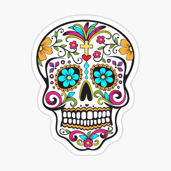 Skull Stickers Day of the Dead Stickers Goth Stickers 