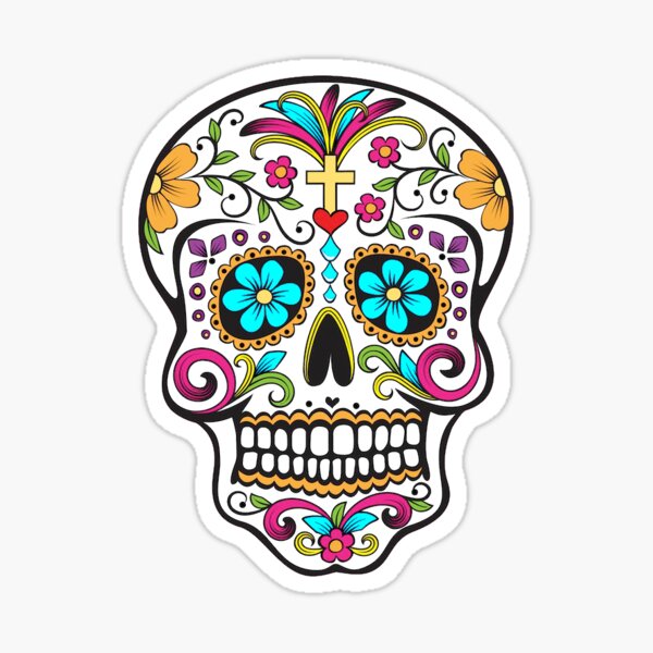 LA Dodgers Championships - Day of The Dead Stickers