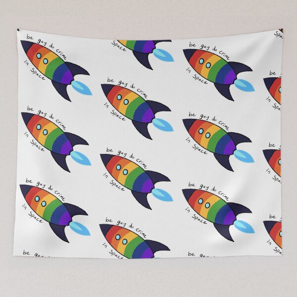 Item preview, Copy of Be Gay Do Crime In Space (black) designed and sold by Alex Tal.