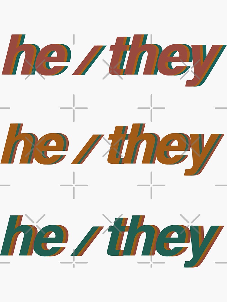 Hethey Pronoun Pack Sticker For Sale By Golleee Redbubble 5200