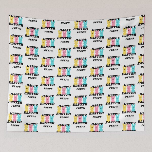 Item preview, HAPPY EASTER PEEPS WITH 3 BUNNIES IN PASTEL COLORS designed and sold by DoloresAlaire.