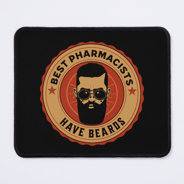 Item preview, The Best Pharmacists Have Beards, Funny Pharmacist Beard, Beard Lover, Vintage Pharmacist designed and sold by AMINE ★★★★★.