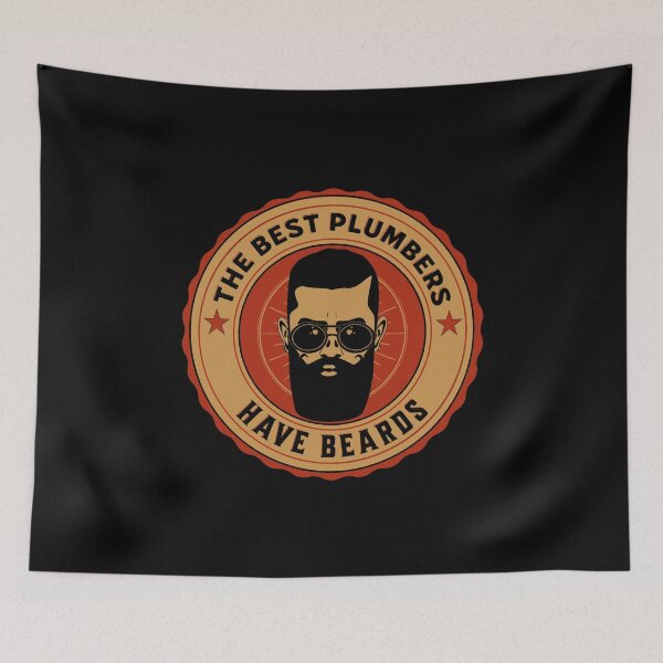 Item preview, The Best Plumbers Have Beards, Funny Plumber Beard, Beard Lover, Vintage Plumber designed and sold by AMINE  ★★★★★.