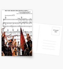 Hörst du die Leute Sing - Les Miserables Postkarten