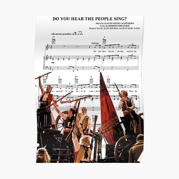Do You Hear the People Sing - Les Miserables Poster