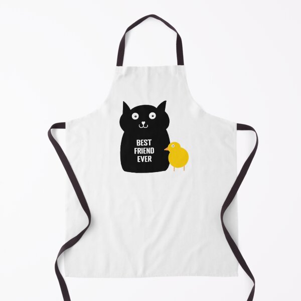 Item preview, Cute Black Cats Yellow Chick Best Friend Ever Illustration designed and sold by wenjunior.