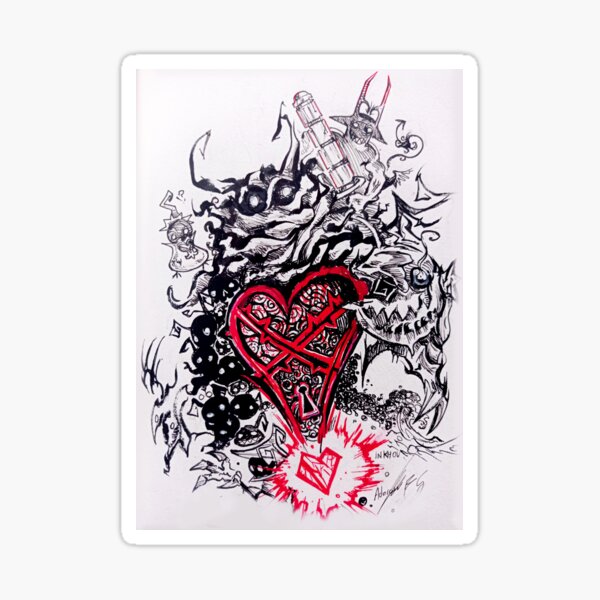 Vista previa del artículo con la obra «Sincorazon, Kingdom Hearts, Incorporeos, kh 1», diseñado y vendido por Inkhov.