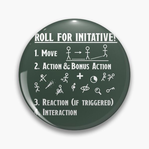 Item preview, D&D Initiative Turn Actions - Green designed and sold by madddie-m.