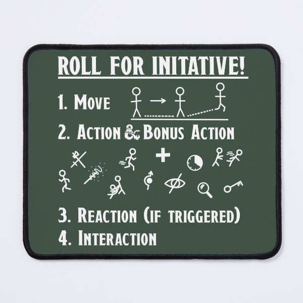 Item preview, D&D Initiative Turn Actions - Green designed and sold by madddie-m.