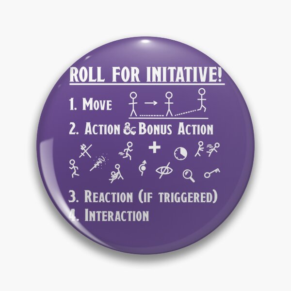 Item preview, D&D Initiative Turn Actions - Purple designed and sold by madddie-m.