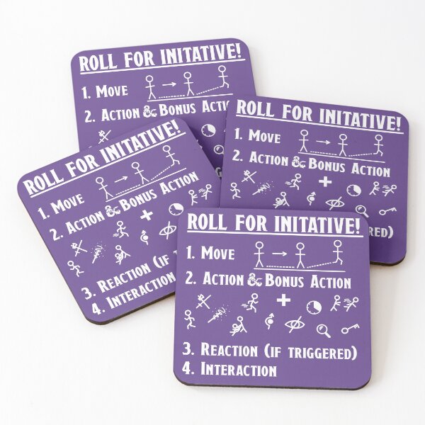 Item preview, D&D Initiative Turn Actions - Purple designed and sold by madddie-m.