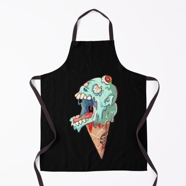 Item preview, Dripping Ice Cream Cone Zombie Skull Melting designed and sold by BlackSheepEllis.