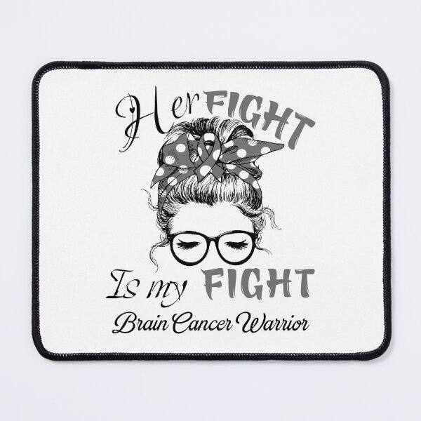 Item preview, Brain Cancer Awareness - Her Fight is my Fight - Support Brain Cancer Gifts designed and sold by Aaron309.