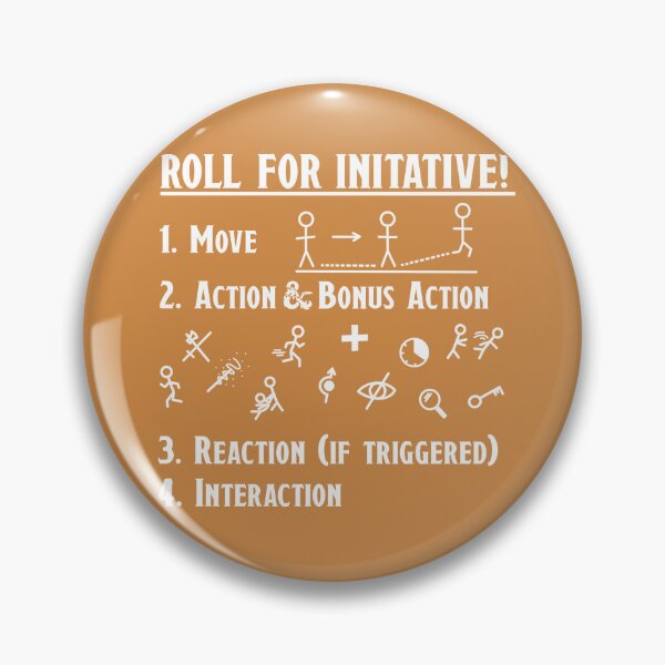 Item preview, D&D Initiative Turn Actions - Yellow designed and sold by madddie-m.