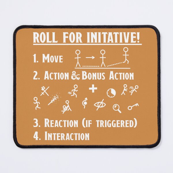 Item preview, D&D Initiative Turn Actions - Yellow designed and sold by madddie-m.