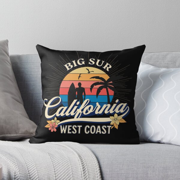 Big Sur California Throw Pillow by Groppo