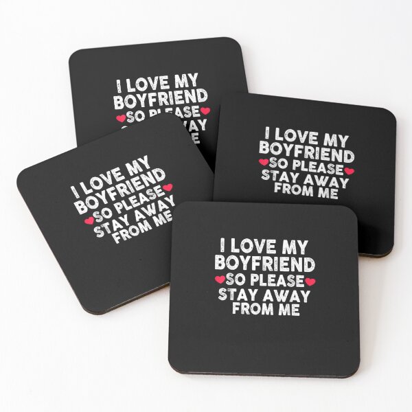 Item preview, Funny I Love My Boyfriend So Please Stay Away From Me Cool T-Shirt designed and sold by shop   luisant.