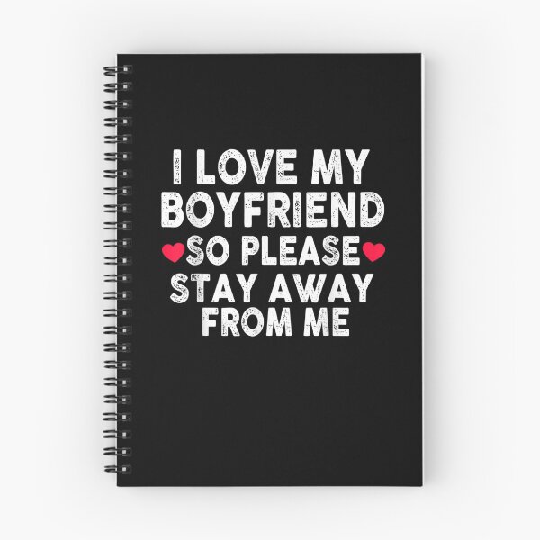 Item preview, Funny I Love My Boyfriend So Please Stay Away From Me Cool T-Shirt designed and sold by shop   luisant.