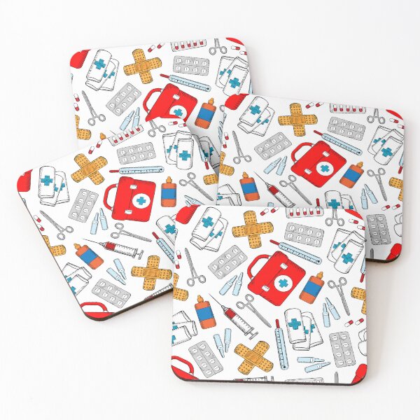 Item preview, Medical Nurse Doctor Theme Seamless Pattern designed and sold by silviaol.
