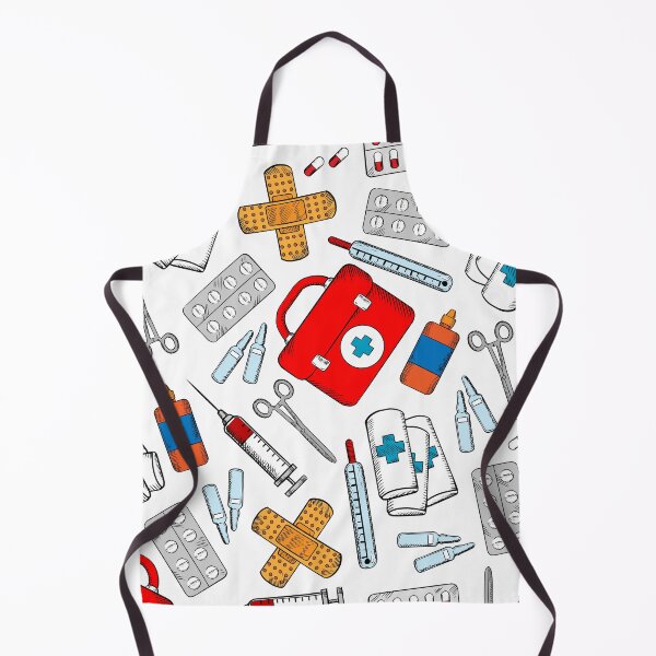 Item preview, Medical Nurse Doctor Theme Seamless Pattern designed and sold by silviaol.