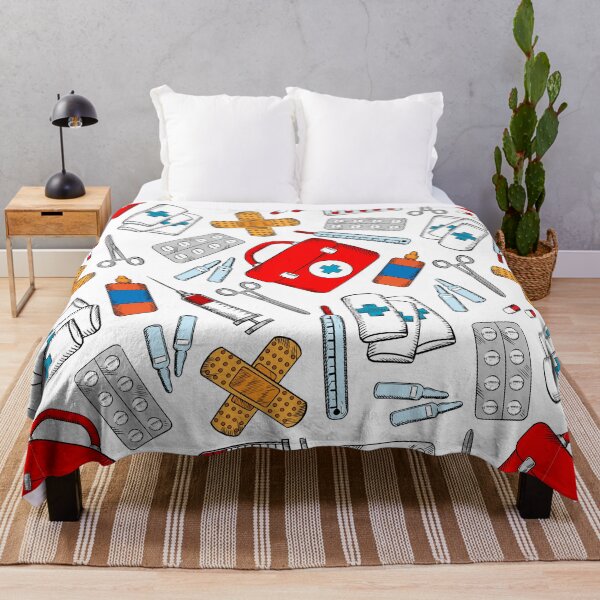 Item preview, Medical Nurse Doctor Theme Seamless Pattern designed and sold by silviaol.