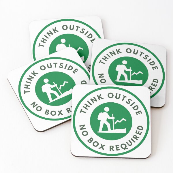 Item preview, Think Outside - No Box Required designed and sold by MtWoodsonSales.