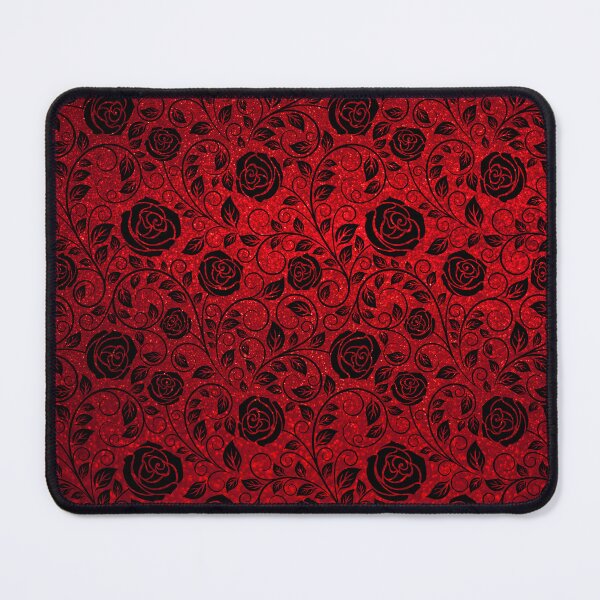 Item preview, Red with Black Rose Pattern- All Over Print designed and sold by azitabella.