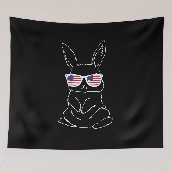 Item preview, Bunny Face Sunglasses Easter Day USA For Boys Men Kids T-Shirt designed and sold by shop   luisant.